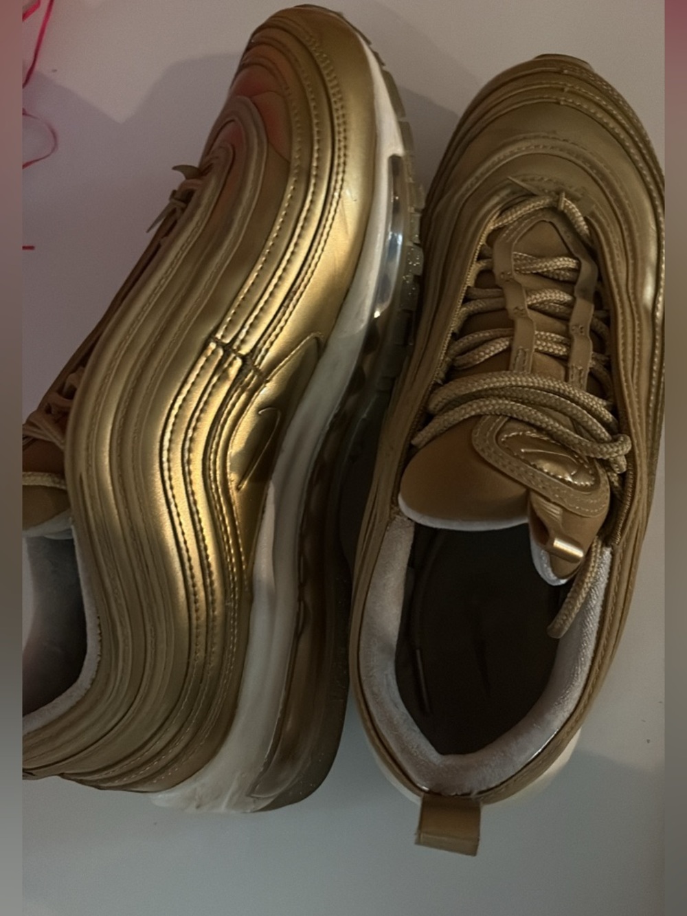 Gold nike air max
